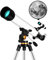 Astronomical Telescope, 70X700mm Red Dot Star Finder Large-Aperture Refraction Long Focal Length Telescope with Backpack WOWCSXWC