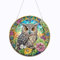 Generisch Eule Diamond Painting Fensterbilder, Tier DIY 5D Doppelseitiges Kristall Diamant Malerei Windspiel, Anhänger Bastelset Diamanten Painting Erwachsene für dekorationen