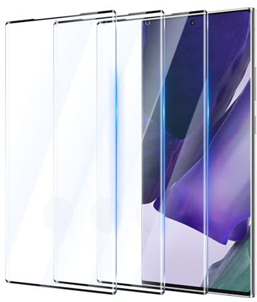 YUXINDZ 3 Pièces 3D Verre Trempé pour Samsung Galaxy Note 20 Ultra 6,9 Pouces, Protection D'écran Film Vitre Protect Compatible avec Lecteur d’Empreinte Dureté 9H HD Glass, Anti Rayures