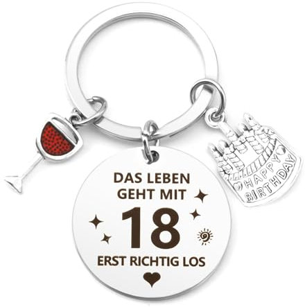 Geschenk 18 Geburtstag Mädchen,Coole Geschenke Zum 18 Mädchen,Geschenke Für 18 Jährige Jungen,Geschenk Zum 18 Geburtstag Mädchen,Geschenk Zum 18 Geburtstag,18. Geburtstag Schlüsselanhänger