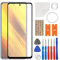 swark Juego de reparación de cristal frontal de pantalla de 6,7 pulgadas, compatible con Xiaomi Poco X3 PRO con OCA (pantalla LCD y digitalizador táctil), incluye juego de herramientas