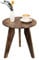 WDSHIYI Outdoor Side Table, Wooden Small Round Side Tables for Patio End Table Living Room Bedroom Office Brown 40 x 40 x 43 cm