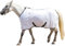 Gallopoff Fliegendecke für Pferde, atmungsaktive Sommerdecke mit UV-Schutz und Kratzschutz, mit verstellbarem Brustverschluss, Kreuzgurt und Beinschnüren Weiß 115 cm