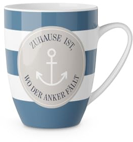 la Vida Becher für Dich 250 ml, Zuhause ist wo der Anker fällt, maritim