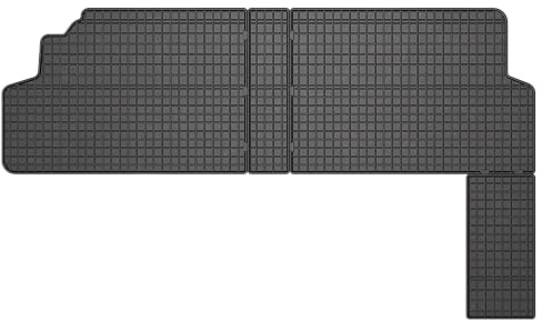 Wielganizator SolidPRO Gummimatten passend für Peugeot Expert II (2007-2016) | Qualität: Premium - Genaue Passform, rutschfest 2-teilig Fußmatten- Schwarz
