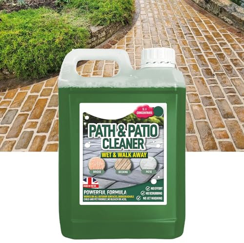 2.5 Litre Path & Patio Cleaner Fluid Staining Remover Cleaning Solution Ideal for Patios, Driveways & Paths (1 x 2.5 Litre)
