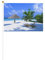Spiaggia Albero di Cocco Palma Sedia Palmare Bandiera Celebrazione Eventi Reali Bbq Decorazione del Partito Porti Evento Giardino Decorazioni