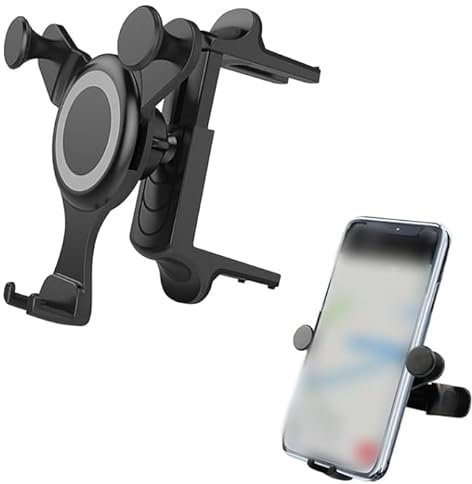 Kfz-Handyhalterung für Mercedes Benz A B C E S Mini Cooper Audi-TT Ford Jeep Suzuki Mustang Wrangler Swift runde Lüftungsschlitze für alle kreisförmigen Lüftungsschlitze iPhone 16 15 14 Pro Max Galaxy