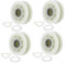 Puleggia folle di ricambio per asciugatrici Kenmore, confezione da 4, compatibile con vari modelli come GEW9260PW0 e WED9400SW0