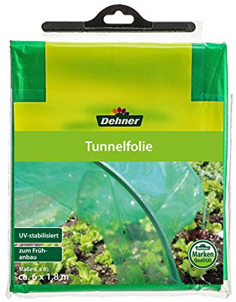 Dehner - Lámina para Cultivo de túnel, 6 x 1,8 m, plástico, Color Verde