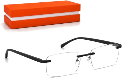 SILAC - Black Metal – Lesebrille – für Herren – Lupenbrille mit Vergrößerung – leicht und robust – kratzfeste Gläser – transparent
