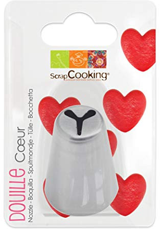 ScrapCooking Douille en Inox - Cœur 2,4 x 3,5 x H3,8 cm