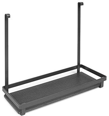 Emuca - Ripiano per Utensili Cucina, scaffale da Appendere, Acciaio, Grigio Antracite.