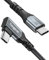 Fasgear USB C to USB C Cable Right Angle 90 Degree 100W 5A PD Fast Charge Type C Cable Compatible with Mac-Book Pro Air i-Pad Pro 2020 Galaxy S24 Huawei P40 ThinkPad Dell XPS HP(Black, 6ft)