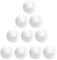 10 Pièces Boules de Boule de Noël Ornement Bricolage Artisanat Boule pour Peinture Artisanat Arrangement de Fleurs Projet d'art de Noël Décor 6 Cm