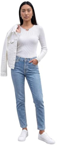 Roman Mom Jeans for Women UK - Ladies Slim Leg Denim Trousers Stretch Cotton Smart Casual Pull On Straight Skinny Slim Fit Regular Cut & Curve Plus Sizes 29'