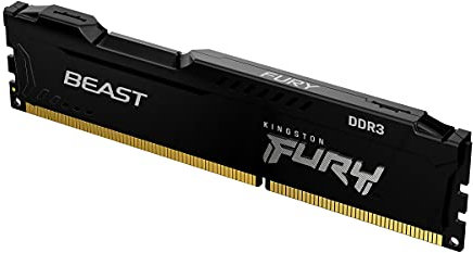 Kingston FURY Beast Noir 4GB 1600MHz DDR3 CL10 Mémoire Kit pour PC Module Simple KF316C10BB/4