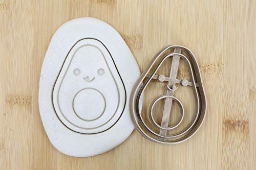 Cookie Cutter Fondant Keksstempel/Ausstechform Keksausstecher Plätzchen Avocado ca. 8cm