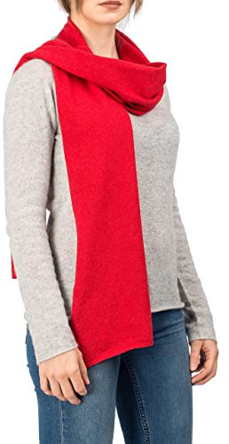 Dalle Piane Cashmere - Schal aus Kaschmir-Gemisch - Made in Italy - Damen, Farbe: Rot, Einheitsgröße