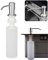 Kitchen Soap Dispenser, CAEEKER Built-in Soap Dispenser Stainless Steel Sink Pump 360° Rotation Nozzle Pump Liquid Detergent Bottle for Bathroom Dish Lotion (300ml), White & Silver