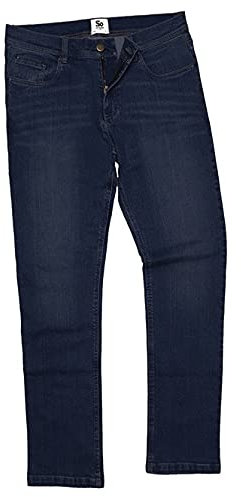 AWDis So Denim SD001 Mens Leo Straight Jeans - Dark Blue Wash - 32 Regular