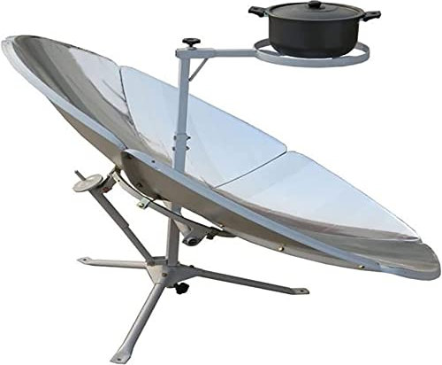 XDLYWUZIQ Fornello Solare, Fornello Solare Parabolico, Forno Solare Parabolico, Fornello Portatile, Strumento di Calore a Concentrazione Alimentare per Barbecue da Campeggio All'aperto