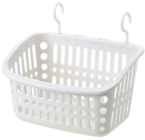 TOPINCN Gancho Multifuncional Cesta de Almacenamiento Colgante Cesta de Ducha Colgante de Plástico Cesta de Almacenamiento Organizadora de Conexión con Gancho para Baño Cocina Despensa (Blanco)
