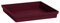 EDA - Soucoupe Carrée Toscane 26,7 cm - pour Pot de Fleur Carré Toscane 32 cm - 26,7 x 26,7 x H.3,8 cm - Rouge Bourgogne