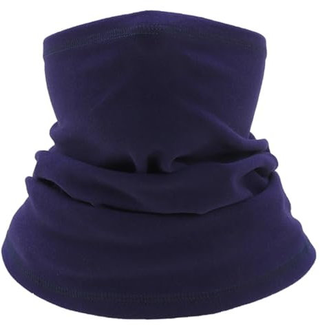 Damen Herren Winter Loop Schal Loopschal Schlauchschal Halsschal Halswaermer Multifunktionstuch Fleece Halswärmer Halstuch Winddicht Ski Maske Warmer für Outdoor Radsport Motorrad Laufen,Navy blau,L