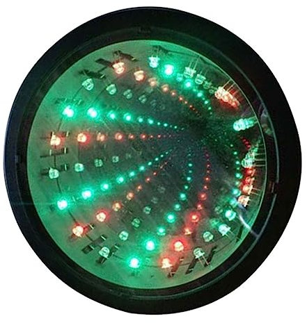 DOITOOL 1stk Tunnellicht Tunnel-nachtlampe Sinnliches Licht Weihnachtstischlampe Dodekaederlicht Illusionslichtlampe Coole Lampen Spiegel Kind Traum Romantische Lichter Plastik