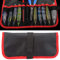 HERCHR Angel-Jig-Tasche, Tragbare wasserdichte Ködertasche Zum Angeln, Organisierte Taschen, Aufbewahrungstasche Für Angelgeräte, Outdoor-Angeln(Rot)