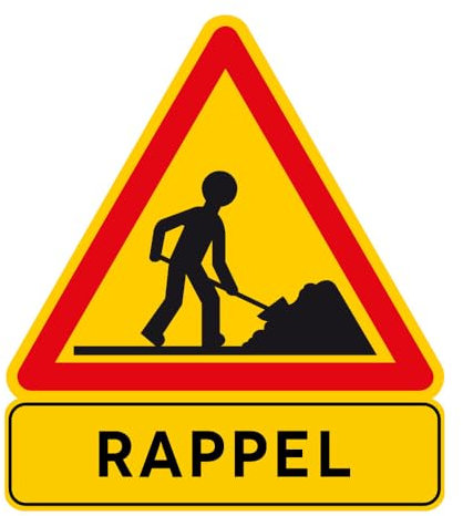 Signalisation de Travaux Temporaires Panneaux de Travaux Temporaires. Danger Chantier Temporaire -