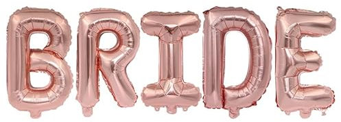 Riesiger Brautbriefballon für Hochzeit, Brautparty, Verlobung, Zukünftige Braut, Party-Dekorationen und Zubehör, 101,6 cm, Roségold