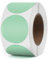 YIKIADA 500 PCS Circle Thermal Labels Green Vinyl 38 mm Self-Adhesive Round Stickers Roll Waterproof Printer Decals Name Tag for QR Code DIY Office Address