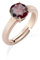 Bague rose zircon solitaire rubis, Argent, Rubis