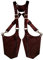 Leder-Achselhöhlenbeutel mit Anti-Diebstahl-Fell, Unterarm-Gurt-Umhängetasche, Mobiltelefontasche für Männer, schwarze Leder-Crossbody-Tasche