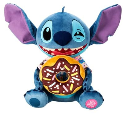 Disney Store Official Stitch Attacks Snacks Plush - Donut Edition - Juni Release - Lilo & Stitch 30,5 cm Stofftier Sammlerstück