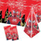 POPOYU 2Pcs Spider Man Party Tablecloth,Red Superhero Party Table Cloth for Boys,108x180cm Plastic Spider Table Cover Party Table Decorations for Kids Boys Birthday Superhero Themed Party Supplies