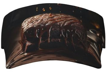 Brpzosi Casquette de baseball réglable pour homme et femme - Tasse à café sur visière de table, Gâteau chocolat, taille unique
