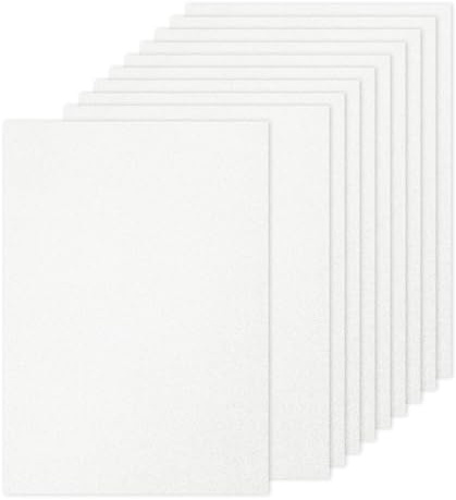 PATIKIL 20 Blatt Kartonpapier A4 250g - 21 x 29,7 cm - DIN Format Dickes Bastelkarton zum Basteln Hochzeit Karton Glitzer Papier Stanzen DIY Deko Bastelpapier Bedruckbar, Weiß