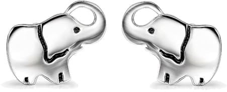 Elefant Ohrringe Sterling Silber Nette Mini Elefant Stud Ohrringe Schmuck Geschenke für Damen