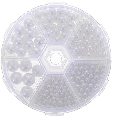 BELLIFFY Colorful Round Undrilled Faux Embellishments for Hairbands Craft Decoration Pack Flat Back for Application for Garment and Bag Accessories