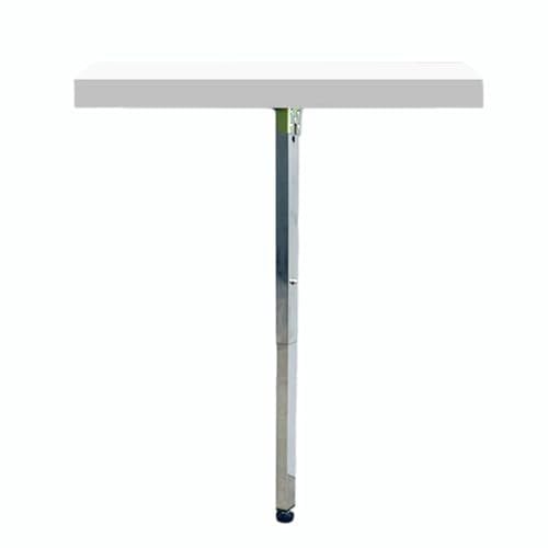 ASHILD Klappbares Tischbein aus Edelstahl, Stützbein für wandhängenden Esstisch, höhenverstellbar 30–150 cm, Tischbein für DIY-Möbel, Tischbein für Campingwagen (Dicke: Silber, Größe: 56 Zoll = 142