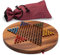 LOGOPLAY Halma Gr. XL für 2 bis 6 Spieler mit Stoffbeutel - Spielfeld 31 cm rund - 6 x 15 Spielstecker