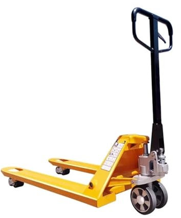 BADIKA transpalette Manuel Palette Mobile Chariot élévateur Manuel 2, 2,5, 3, 5 tonnes manutention palettes, remorque à vérin hydraulique tirée manuellement, gerbeur de bétail(3TPolyurethane685)