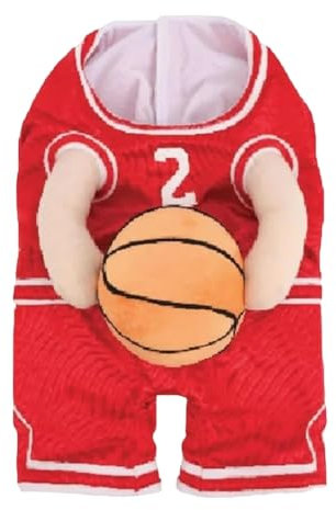 Giwnhvx Hunde-Basketballspieler-Kostüm mit Ball, Hunde-Basketball-Kostüm, Lustiges Verkleidungs-Sport-Outfit, Halloween-Cosplay für Haustiere A