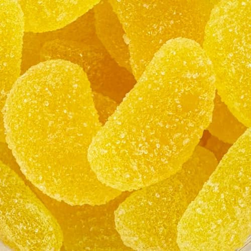 A Pinch Of - Jelly Slices - 12 Lemon Flavoured Jelly Segment Cake Toppers - Edible Cupcake/Cake Decorations (30g, Lemon)