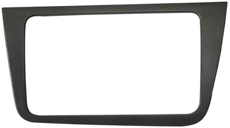 JBJXFAMAY Marco de Radio Fascia De Radio para Coche Panel Volante A La Izquierda 8 Pulgadas 2 DIN para Seat para Altea para Toledo Marco de Radio estéreo(8 Inch Silver Grey)