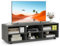 COSTWAY TV Stand Cabinet for TVs up to 40/55, Wooden Media Entertainment Center with Storage Cubes and Adjustable Shelves, TV Unit Console Table for Living Room Bedroom (Grey, 6 Cubes)