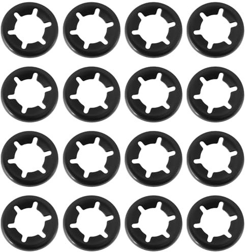 YINETTECH 100Pcs Lawn Mower Front Wheel Retaining Push On Washers Compatible with Mac Allister 10x18.5x0.4mm